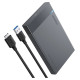 Ugreen bay for HDD SSD disk housing 2.5 '' SATA USB 3.2 Gen 1 (5 Gbps) micro USB SuperSpeed + 0.5 m cable black (US221 30848)