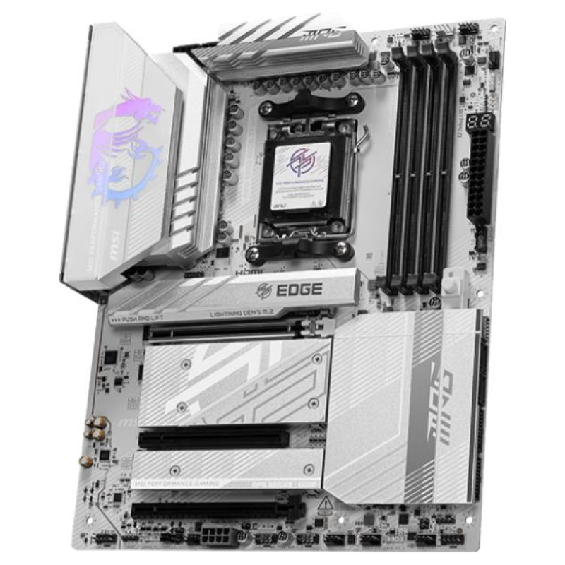 MSI Mainboard|MSI|AMD B850|SAM5|ATX|Memory DDR5|Memory slots 4|3xPCI-Express 16x|4xM.2|1xHDMI|1xAudio-In|1xAudio-Out|4xUSB 2.0|1xUSB 3.0|2xUSB 3.2|3xUSB-C|1xOptical S/PDIF|1xRJ45|MPGB850EDGETIWIFI