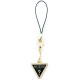 Guess case pendant GUCPMTDCK Phone Strap Triangle Diamond Charm with Rhinestones