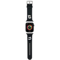 Karl Lagerfeld 3D Rubber Karl&Choupette Heads strap for Apple Watch 38/40/41mm - black