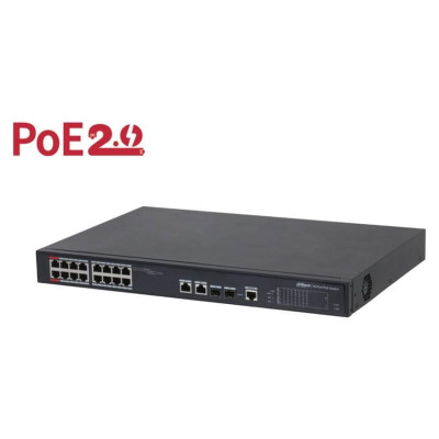 Dahua Switch|DAHUA|Type L2|Desktop/pedestal|90 Watts|PFS4218-16ET-240-V3
