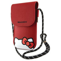 Hello Kitty Leather Hiding Kitty Cord bag - red