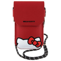 Hello Kitty Leather Hiding Kitty Cord bag - red