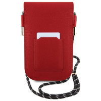 Hello Kitty Leather Hiding Kitty Cord bag - red