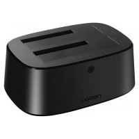 Ugreen CM198 50857 docking station with USB 3.0 for SATA 2.5" 3.5" SSD HHD drives, EU power supply - black