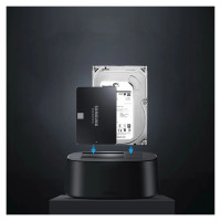 Ugreen CM198 50857 docking station with USB 3.0 for SATA 2.5" 3.5" SSD HHD drives, EU power supply - black