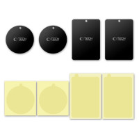 Tech-Protect MetalPlate magnetic plates for car holders - black (4 pcs.)