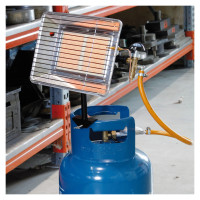 Meva BRI radiant heater for PB LPG gas cylinder