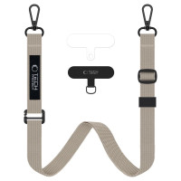 Tech-Protect C65 Rope Crossbody Leash - Beige