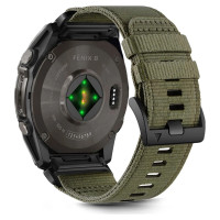 Tech-Protect Nylon strap for Garmin Fenix 5X / 5X PLUS / 6X / 6X PRO / 7X / 8 (51 mm) - green
