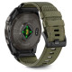 Tech-Protect Nylon strap for Garmin Fenix 5X / 5X PLUS / 6X / 6X PRO / 7X / 8 (51 mm) - green
