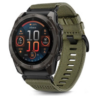 Tech-Protect Nylon strap for Garmin Fenix 5X / 5X PLUS / 6X / 6X PRO / 7X / 8 (51 mm) - green