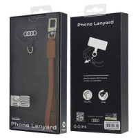 Audi Crossbody Leather Universal Lanyard 28cm x 10mm - Brown