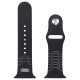 Audi Geometric Pattern Silicone Watch Strap for Apple Watch 44 / 45 / 46 / 49 mm - black