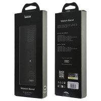 Audi Geometric Pattern Silicone Watch Strap for Apple Watch 44 / 45 / 46 / 49 mm - black