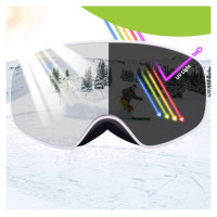 Qunature Pink Children's skiing goggles (medium/large children's version)