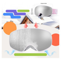Qunature Pink Children's skiing goggles (medium/large children's version)