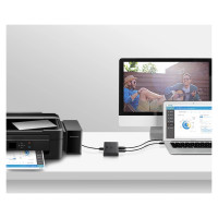 Ugreen switch switch 2xUSB-B - USB-A black (30345)