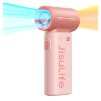 Jisulife Handheld Fan Life9 5000mAh Portable Mini Blower USB Fan - Pink