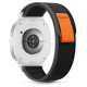Tech-Protect Nylon Stripe Strap for Samsung Galaxy Watch 40/44/46 mm - Black and Orange
