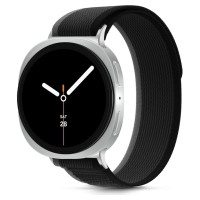 Tech-Protect Nylon Stripe Strap for Samsung Galaxy Watch 40/44/46 mm - Black and Orange