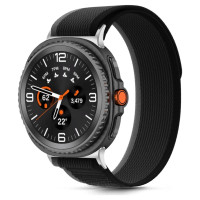 Tech-Protect Nylon Stripe Strap for Samsung Galaxy Watch 40/44/46 mm - Black and Orange