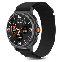 Tech-Protect Nylon Stripe Strap for Samsung Galaxy Watch 40/44/46 mm - Black
