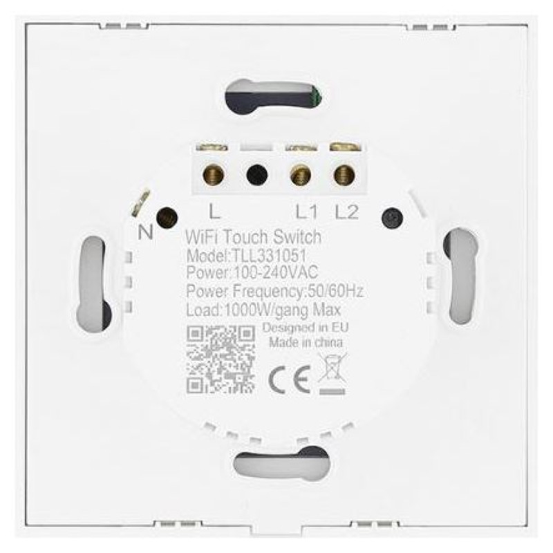Tellur WiFi switch, 2 ports, 1800W