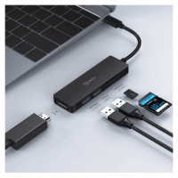 Sbox TCA-51 USB Type-C->HDMI/USB-3.0/SD+TF