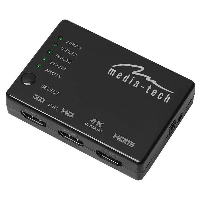 Media-Tech MT5207 5xHDMI switch 4K