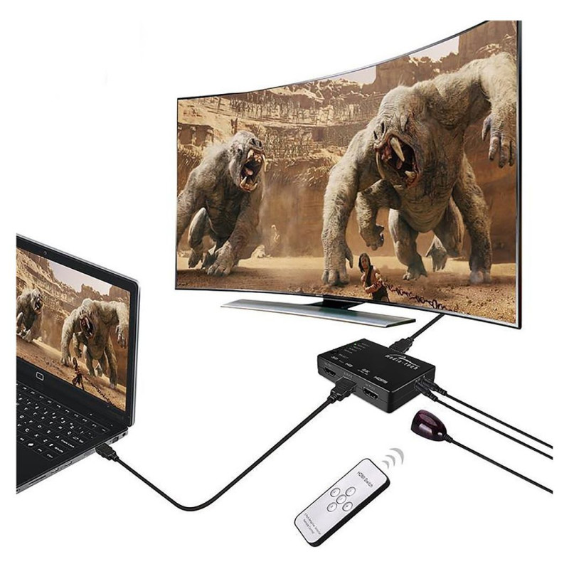 Media-Tech MT5207 5xHDMI switch 4K