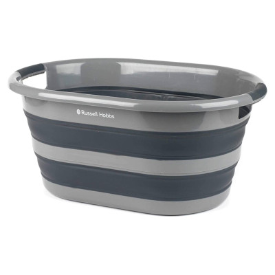 Russell Hobbs LA053879GRYFEU7 Collapsible laundry basket 27L