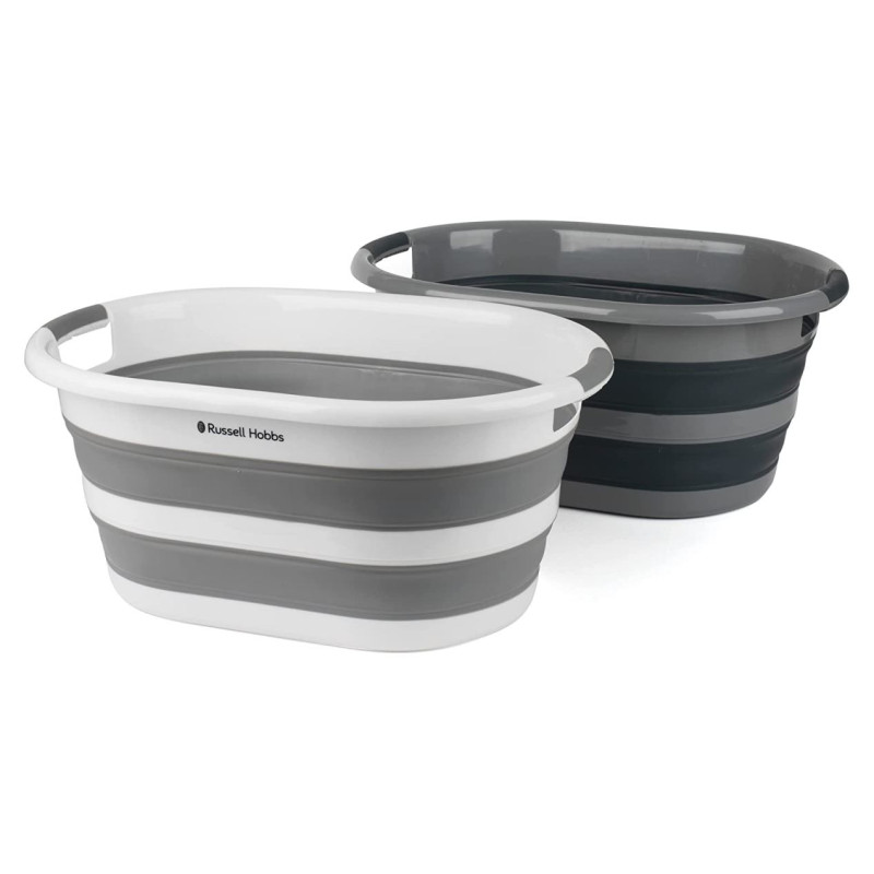 Russell Hobbs LA053879GRYFEU7 Collapsible laundry basket 27L