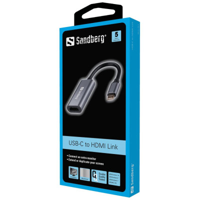 Sandberg 136-12 USB-C to HDMI Link 4K/60 Hz