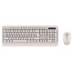 Tellur Green Wireless Keyboard and Mouse Nano Recever Creame