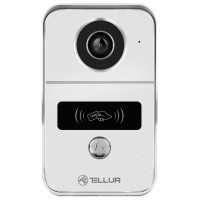Tellur Smart WiFi Video DoorBell 1080P, Unlock function, Indoor chime, grey