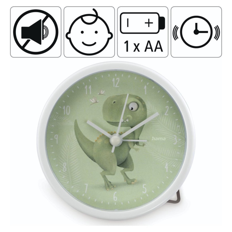 Hama 00186431 Happy Dino Alarm Clock