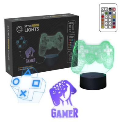 Manta SNL122RGB LED lamp Light decoration Game 2 RGB 3D