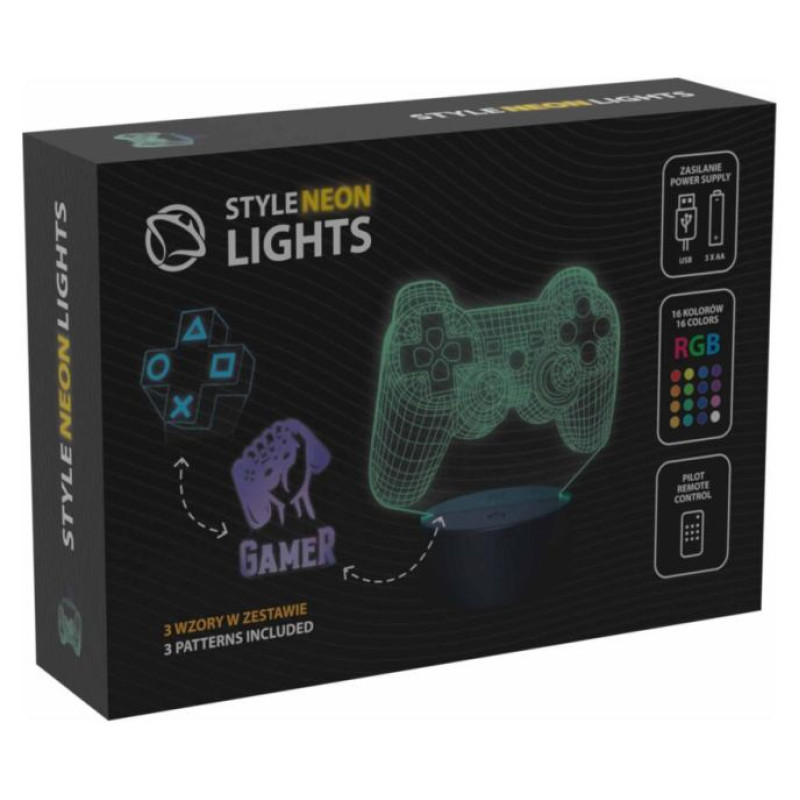 Manta SNL122RGB LED lamp Light decoration Game 2 RGB 3D