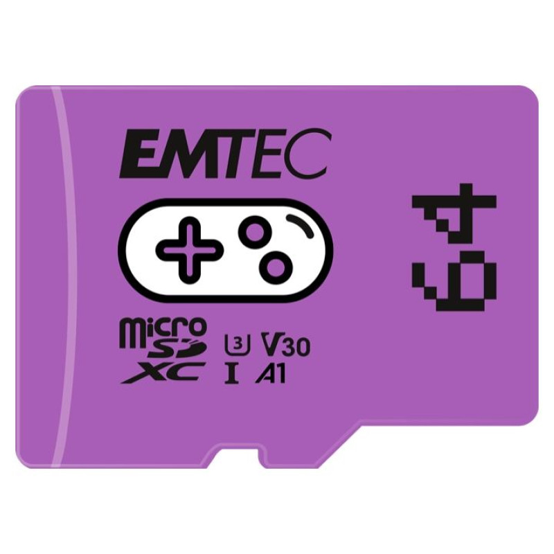 Emtec mSD 64GB UHS-I U3 V30 A1 Gaming Purple