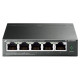 Tp-Link Switch|TP-LINK|Desktop/pedestal|5x10Base-T / 100Base-TX / 1000Base-T|PoE ports 4|TL-SG105PE