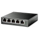 Tp-Link Switch|TP-LINK|Desktop/pedestal|5x10Base-T / 100Base-TX / 1000Base-T|PoE ports 4|TL-SG105PE