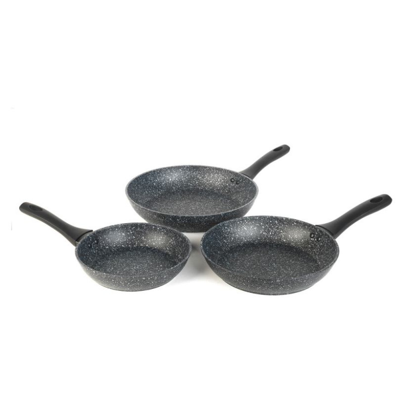 Salter BW06235S1BRMFOB Megastone 3-Piece Frying Pan Set - 20/24/28cm