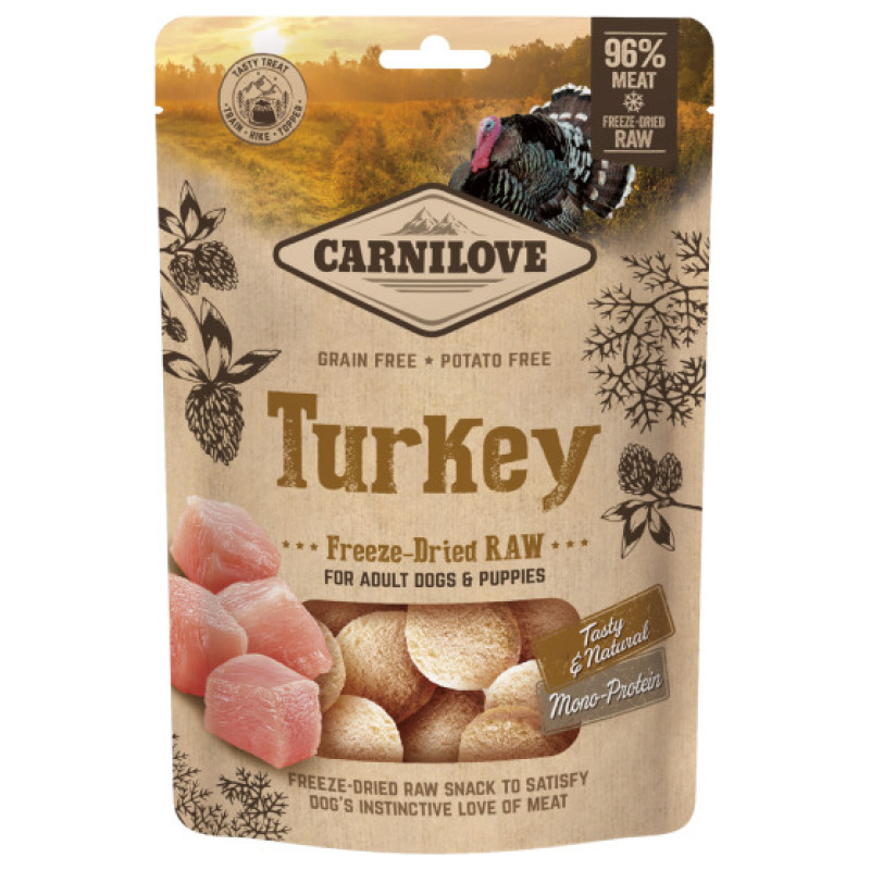 Carnilove Dog Freeze-Dried Raw Turkey 60g