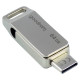 Goodram Flash Drive 64GB USB 3.2 Gen 1 USB / USB C OTG ODA3 Goodram - Silver