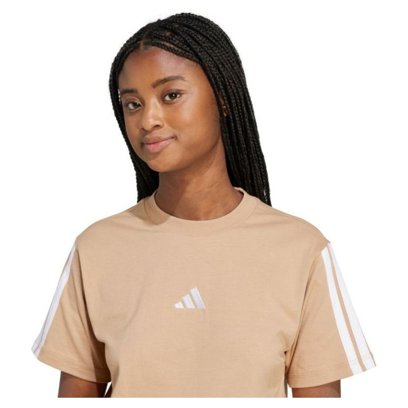 Nike adidas Essentials 3-Stripes Cotton T-shirt W JV7359 (S)