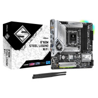 Asrock Mainboard|ASROCK|Intel B760 Express|LGA1700|Micro-ATX|Memory DDR5|Memory slots 4|1xPCI-Express 4.0 1x|1xPCI-Express 5.0 16x|4xM.2|1xHDMI|1xDisplayPort|2xUSB 2.0|5xUSB 3.2|1xUSB-C|1xPS/2|1xRJ45|3xAudio port|B760MSTEELLEGENDWIFI