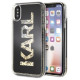 Karl Lagerfeld Karl Logo Glitter iPhone X/Xs Case - Black