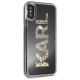 Karl Lagerfeld Karl Logo Glitter iPhone X/Xs Case - Black