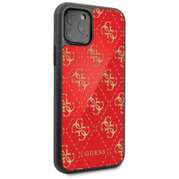 Guess GUHCN584GGPRE iPhone 11 Pro red/red hard case 4G Double Layer Glitter
